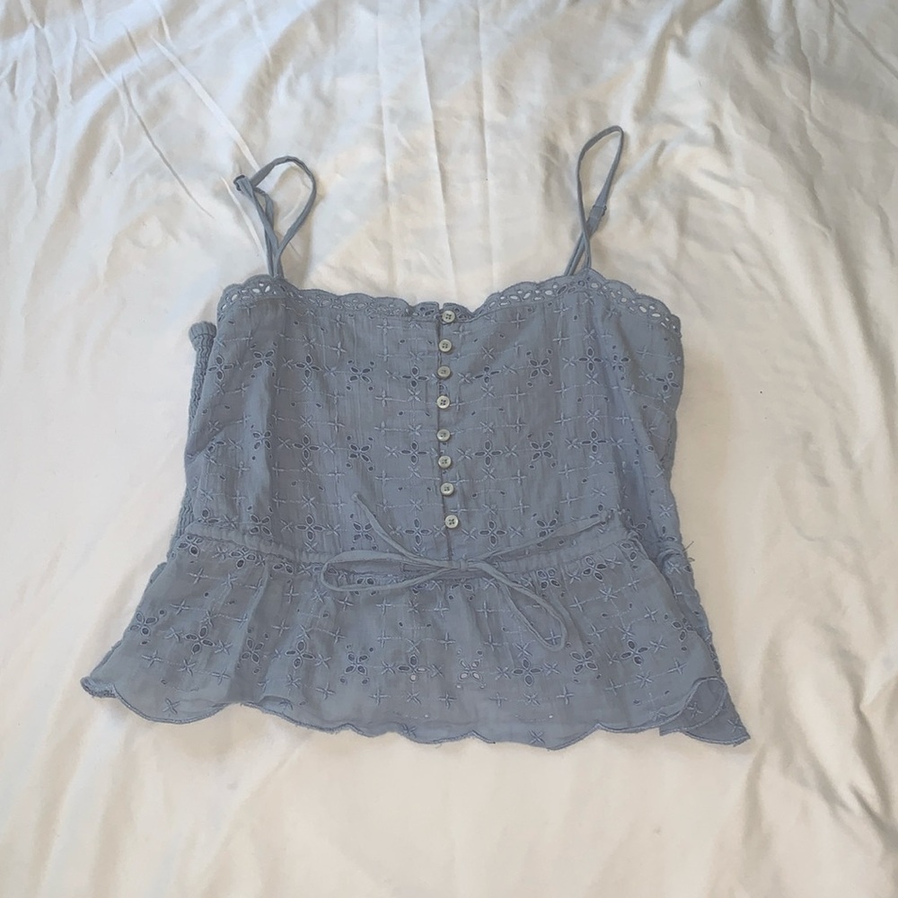 Light blue Aerie tank top.